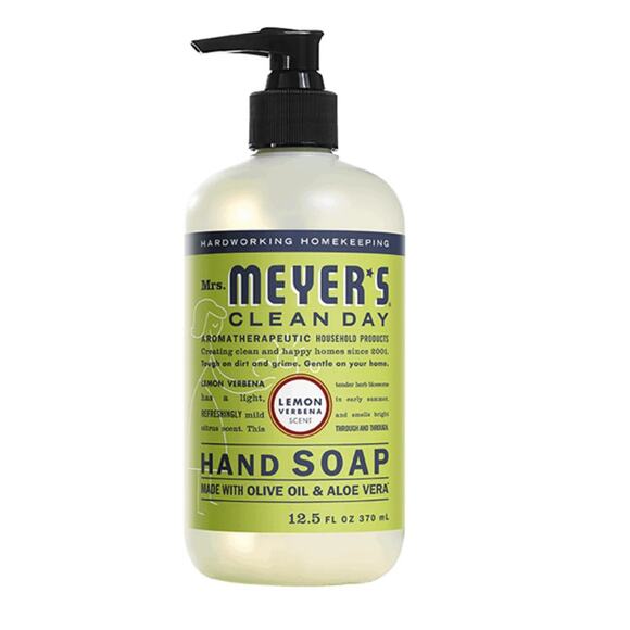 Mrs. Meyer's Clean Day Lemon Verbena Liquid Hand Soap, Refillable, 12.5 fl oz - Picture 1 of 6